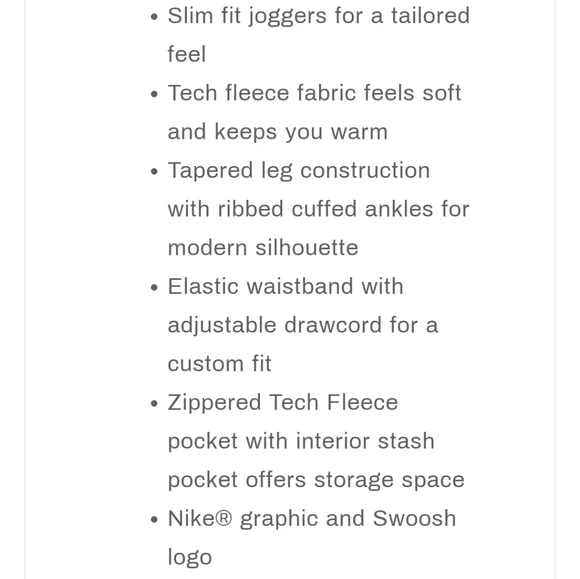 NWT Men's Nike Sportswear Tech Fleece Joggers - Picture 8 of 9